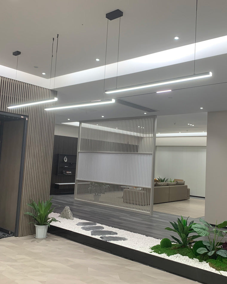 Sleek Metal Kitchen Island LED Pendant Light