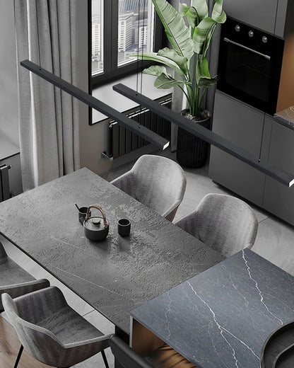 Sleek Metal Kitchen Island LED Pendant Light