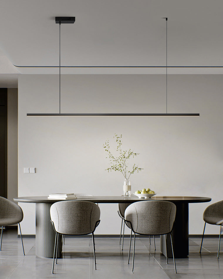 Sleek Metal Kitchen Island LED Pendant Light
