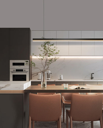 Sleek Metal Kitchen Island LED Pendant Light
