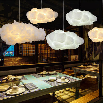 Sleek White Adjustable Hanging Ceiling Lamp