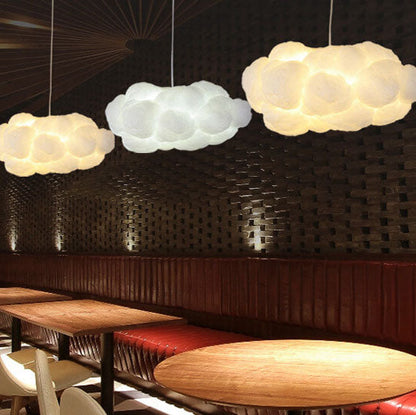 Sleek White Adjustable Hanging Ceiling Lamp