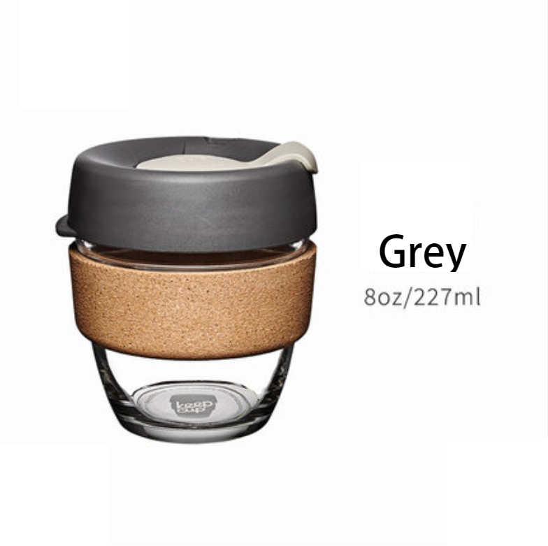 Eco Friendly Travel Glass Coffee Mug With Lid