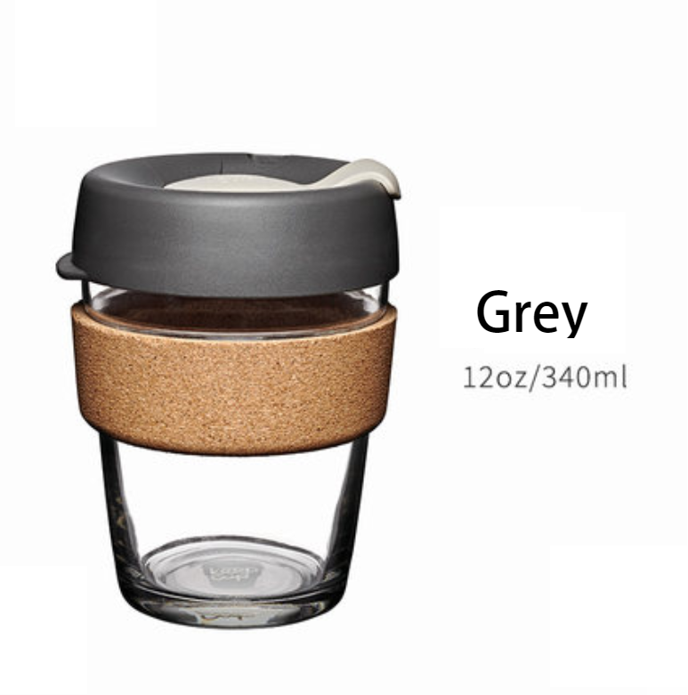 Eco Friendly Travel Glass Coffee Mug With Lid