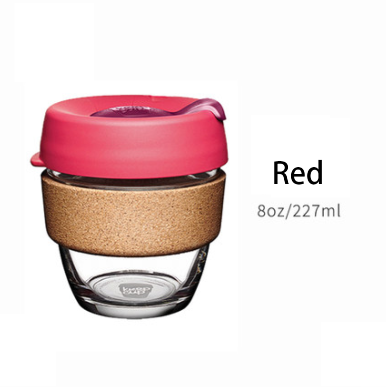 Eco Friendly Travel Glass Coffee Mug With Lid