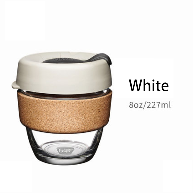 Eco Friendly Travel Glass Coffee Mug With Lid