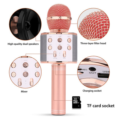 Portable Wireless Karaoke Microphone Speaker