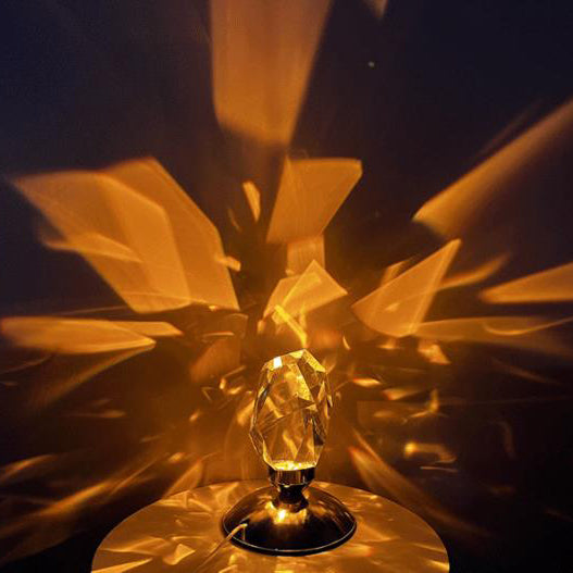 Elegant Crystal LED Desk Lamp