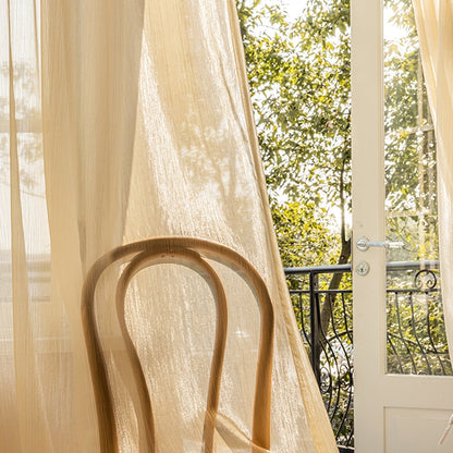 Sheer White Drapes for Living Room