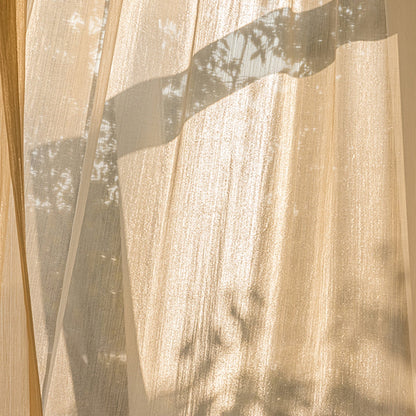 Sheer White Drapes for Living Room