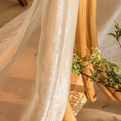 Sheer White Drapes for Living Room