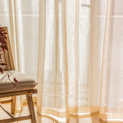 Sheer White Drapes for Living Room