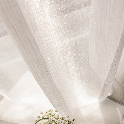 Sheer White Drapes for Living Room