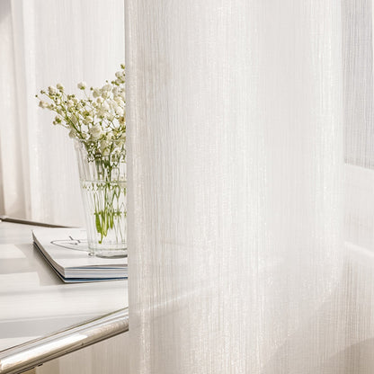 Sheer White Drapes for Living Room