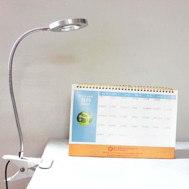 Compact Portable USB Clip On Desk Lamp