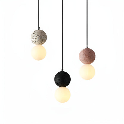 Round Glass Pendant Light