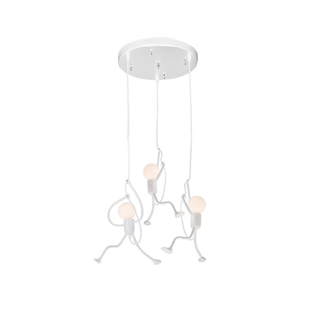 Sleek Chrome Hanging Ceiling Lamp