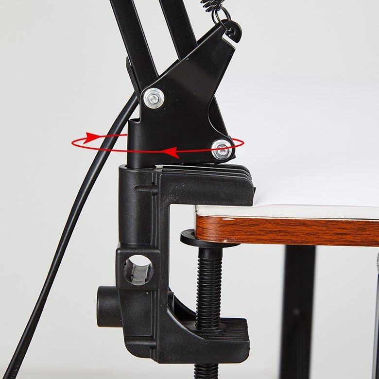 Slim Adjustable Desk Lamp with Clip for Bedroom