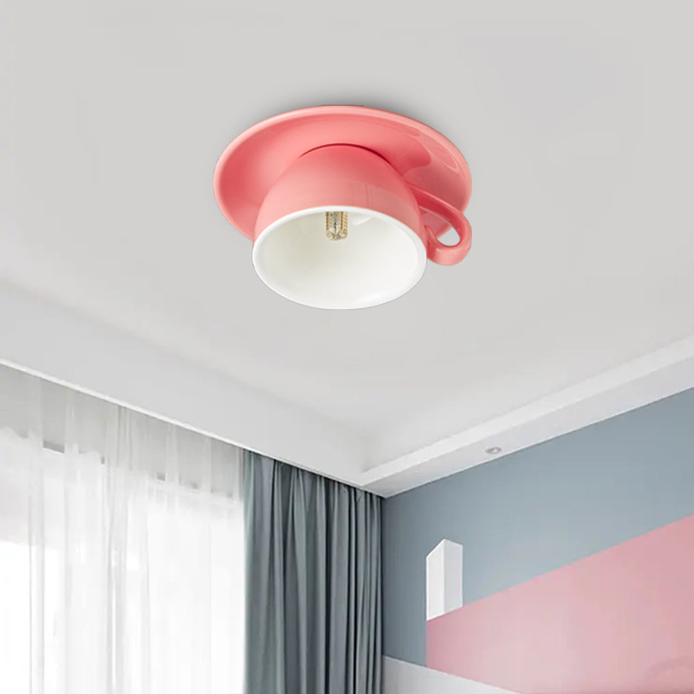 Unique Coffee Cup Shaped LED Ceiling Light Fixture