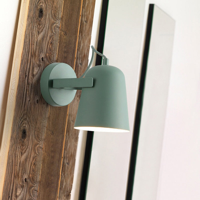 Simple Metal 1-Light Wall Lamp with Adjustable Arm