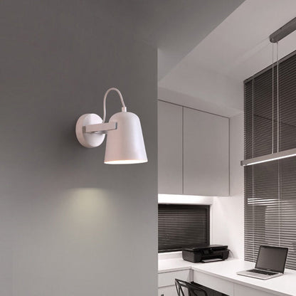 Simple Metal 1-Light Wall Lamp with Adjustable Arm