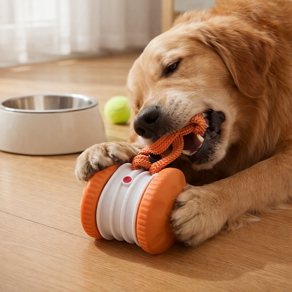 Fun Rubber Dog Toy Ball with Rope - Cofik
