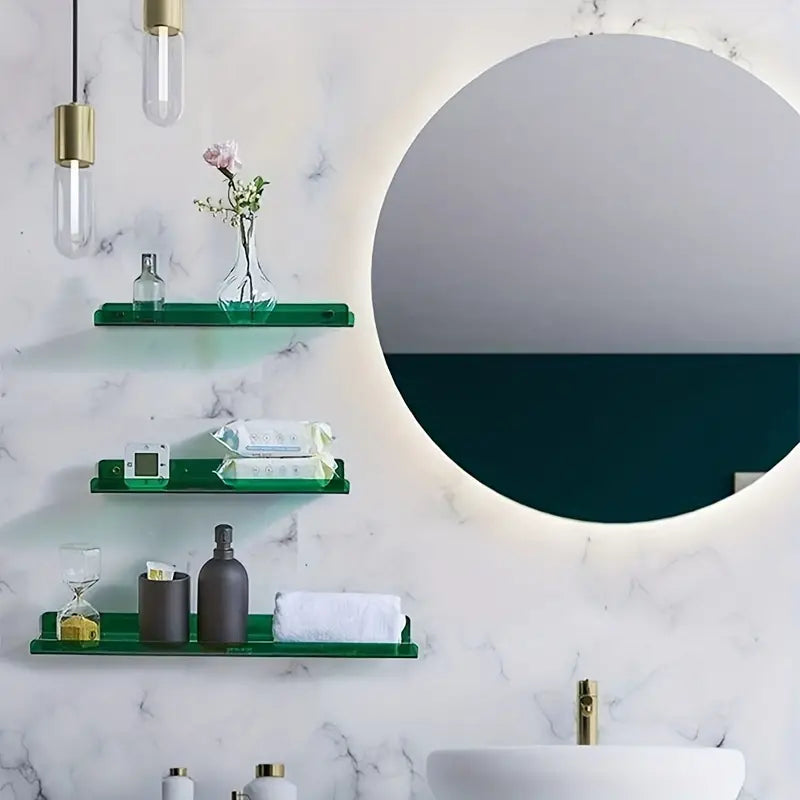 Modern Floating Blue Wall Shelf