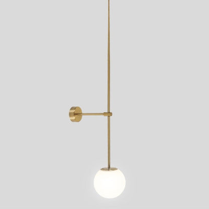 Simple Glass Wall Sconce Lamp with Adjustable Arm