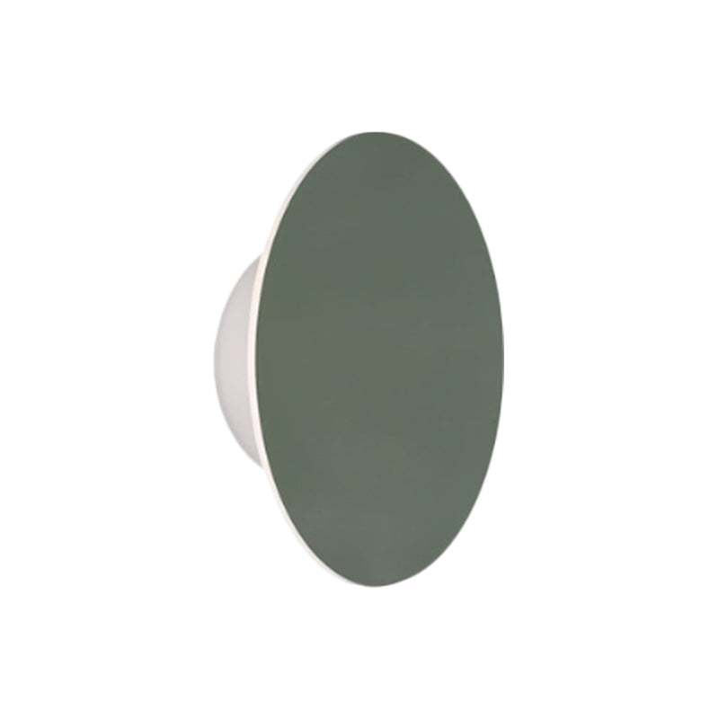 Round Metal Wall Lamp Soft Pastel Shade