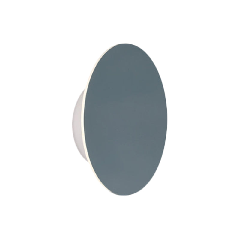 Round Metal Wall Lamp Soft Pastel Shade
