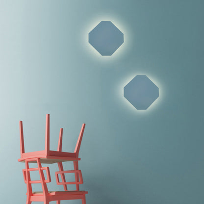 Round Metal Wall Lamp Soft Pastel Shade