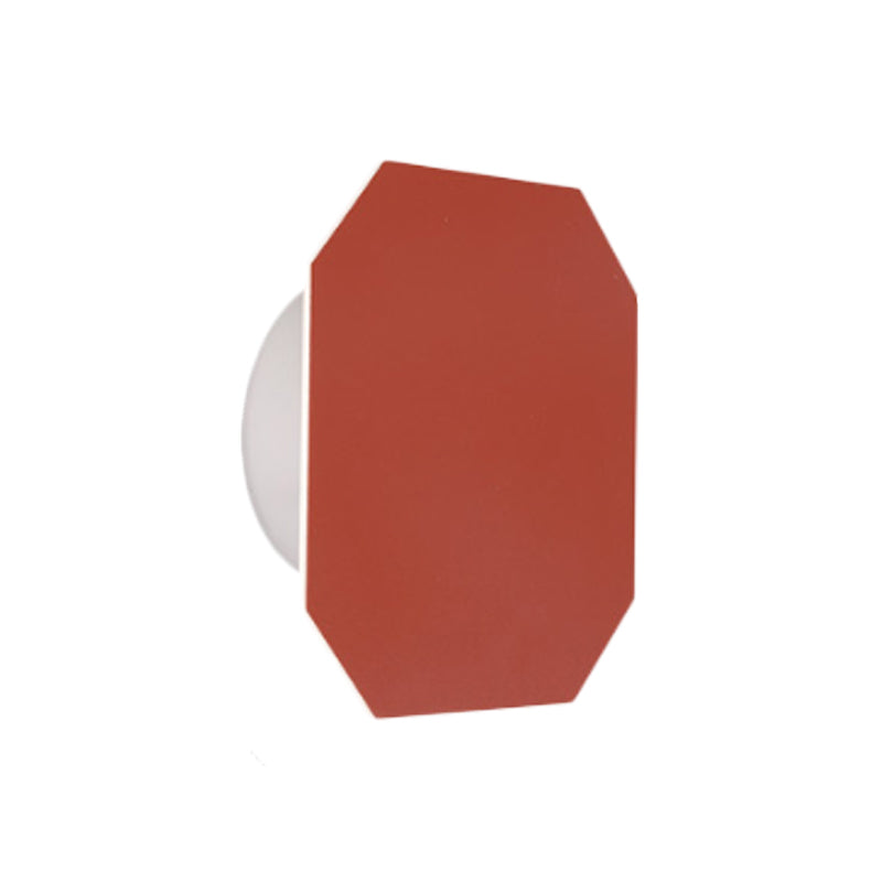 Round Metal Wall Lamp Soft Pastel Shade