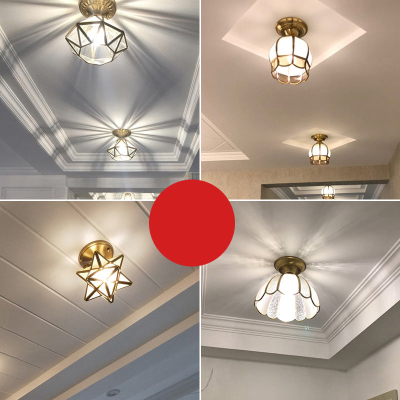 Luxury Gold Tone Ceiling Lamp Noxord