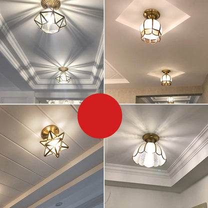 Luxury Gold Tone Ceiling Lamp Noxord