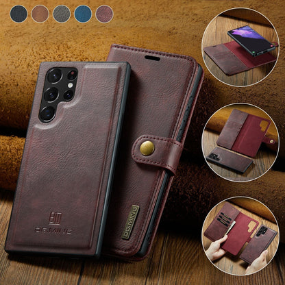 Detachable Leather Flip Cover for Samsung Galaxy