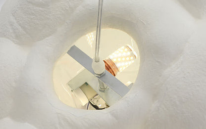 Sleek White Adjustable Hanging Ceiling Lamp