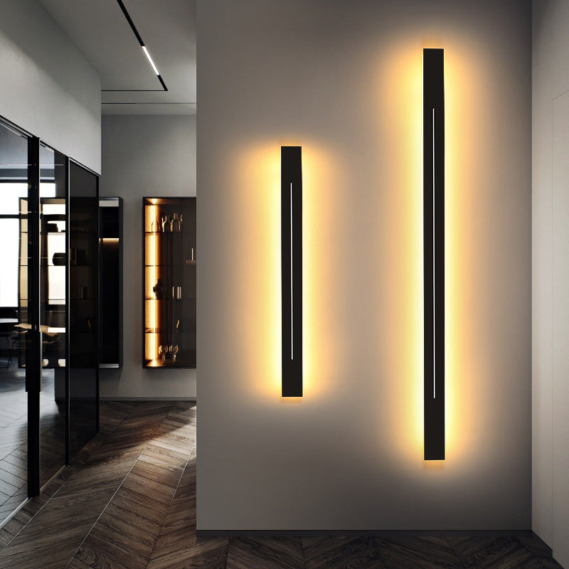 Slim Metal LED Wall Light Fixture