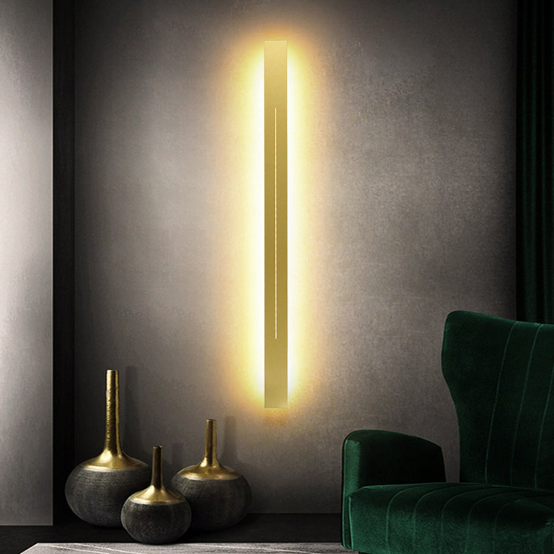Slim Metal LED Wall Light Fixture