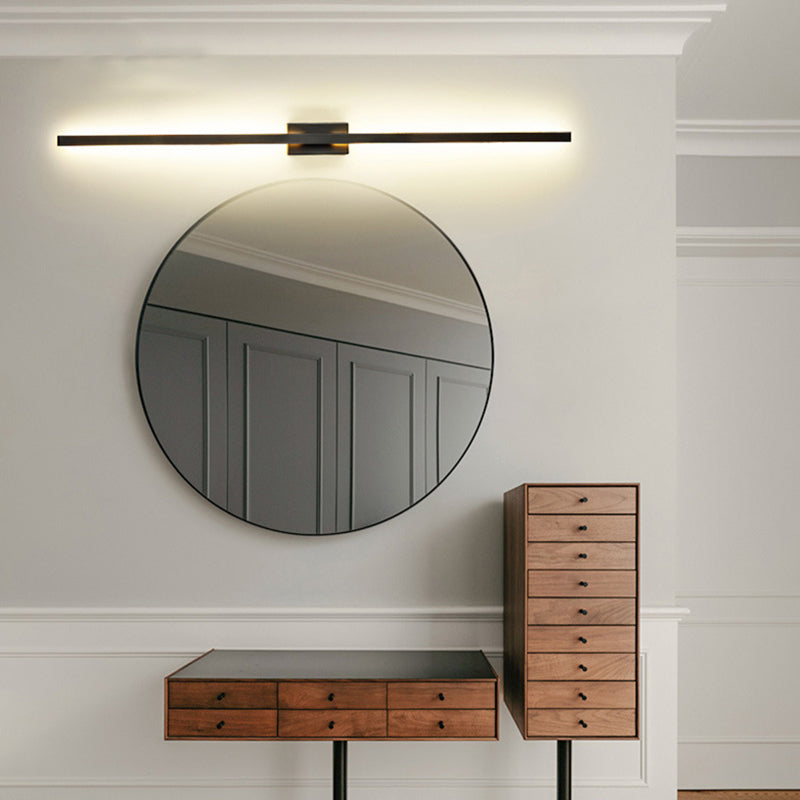 Slim Modern Black LED Wall Sconce Light Fixtures