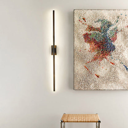 Slim Modern Black LED Wall Sconce Light Fixtures
