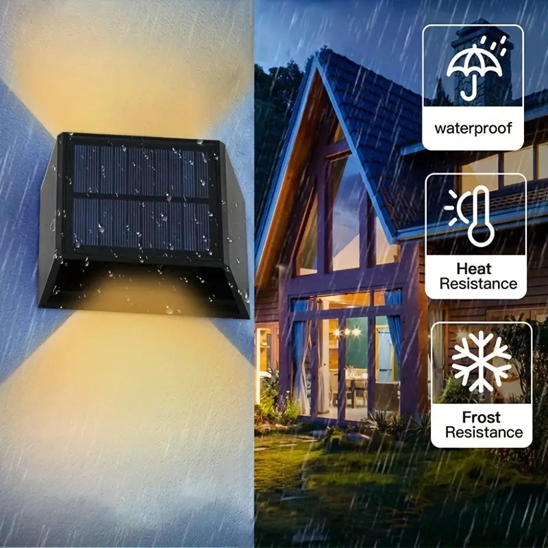 Outdoor Solar Powered LED Wall Lights