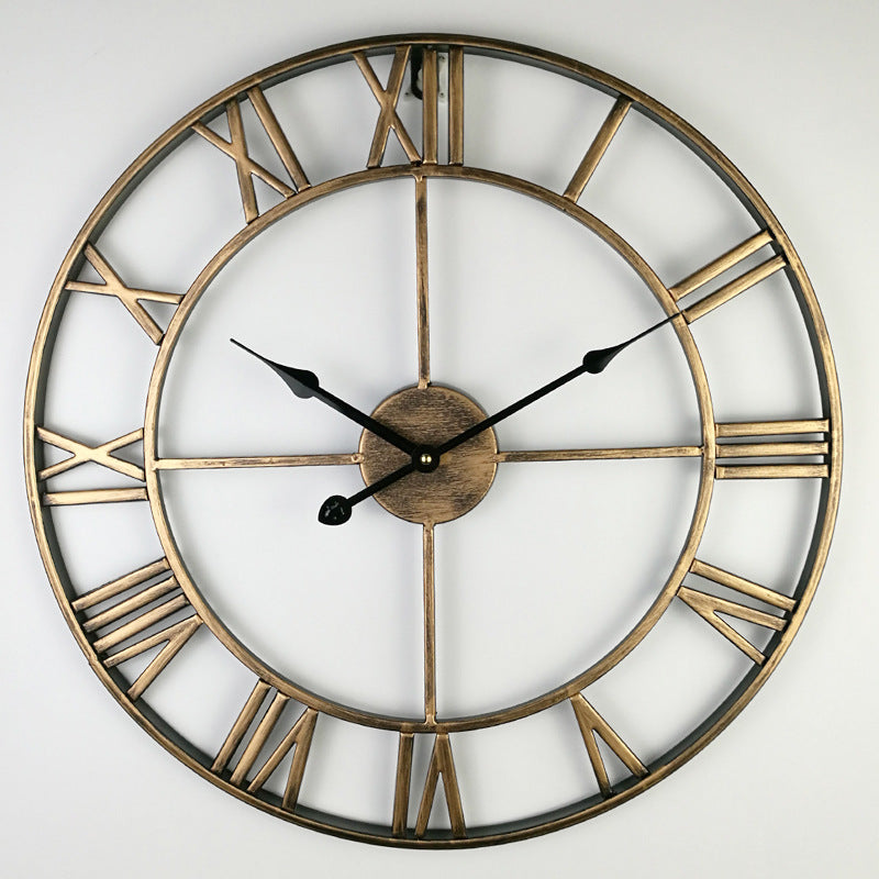 Big Vintage Metal Wall Clock - Cofik