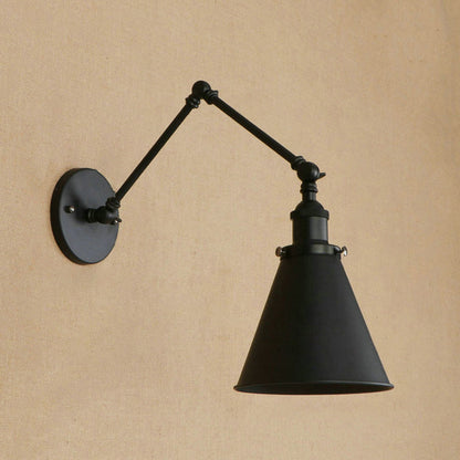 Rustic Metal Wall Sconce Light for Bedroom - Cofik
