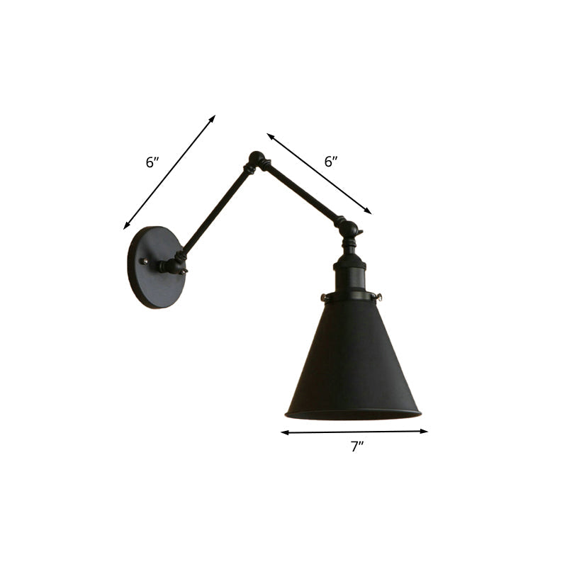 Rustic Metal Wall Sconce Light for Bedroom