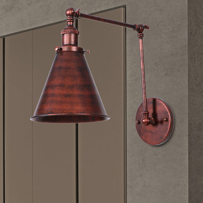Rustic Metal Wall Sconce Light for Bedroom