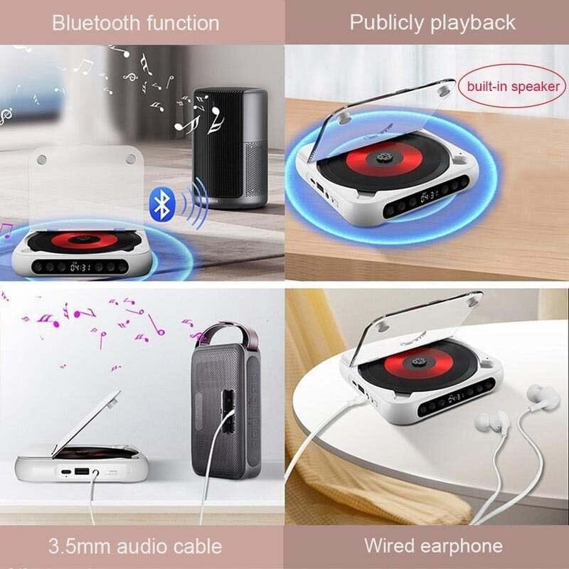 Compact Wireless CD Music Player