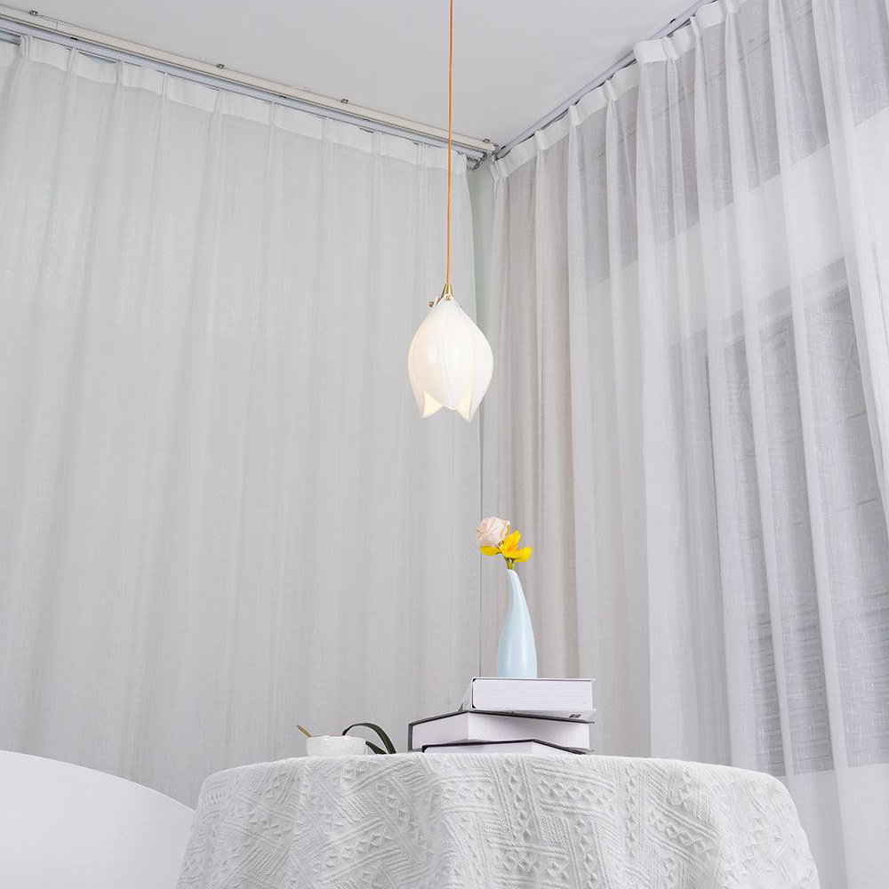Unique Floral Drop Pendant Light