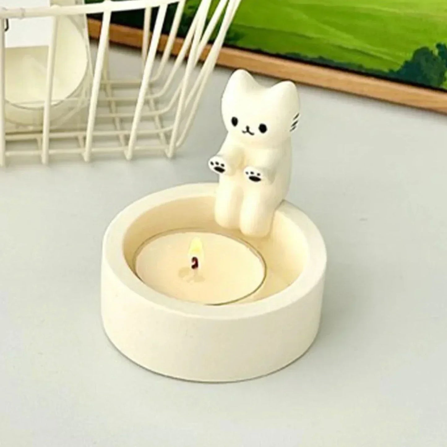 Adorable Kitty Tea Light Holders