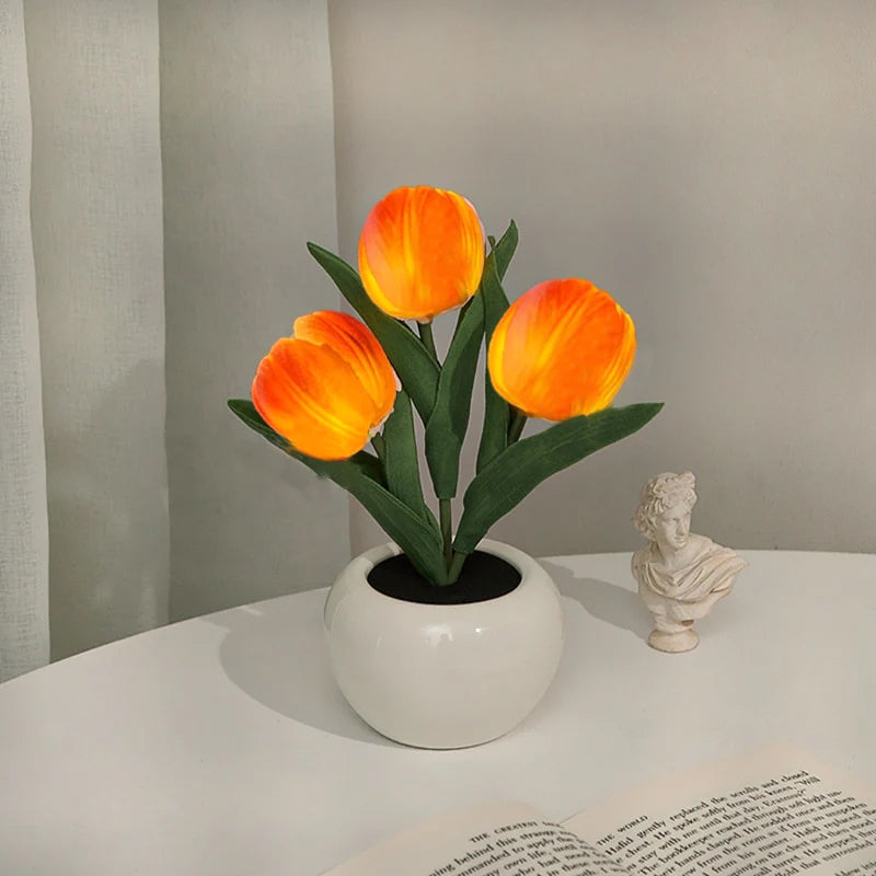 Slim Modern Flower Table Light