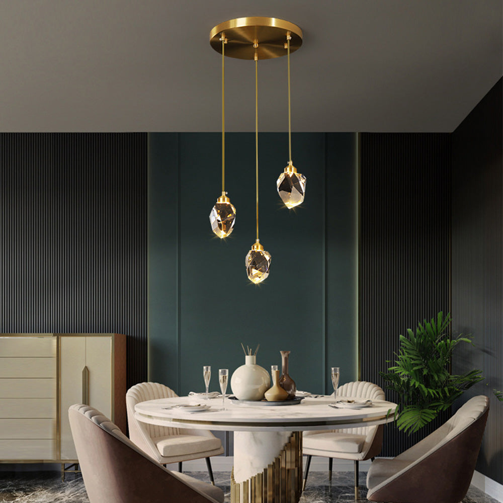Luxurious Crystal Drop Ceiling Light Fixture